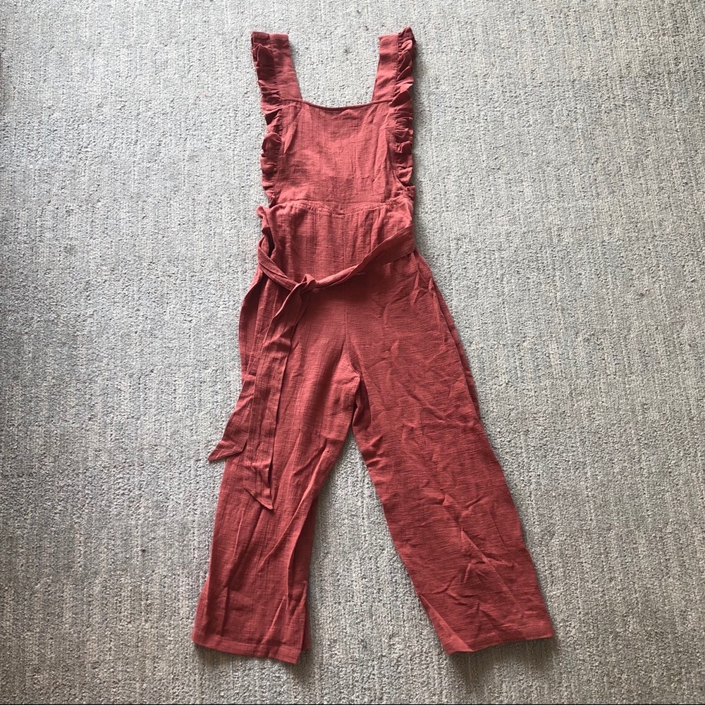 🆕 Topshop Jumpsuit Sz S Rust Red Color